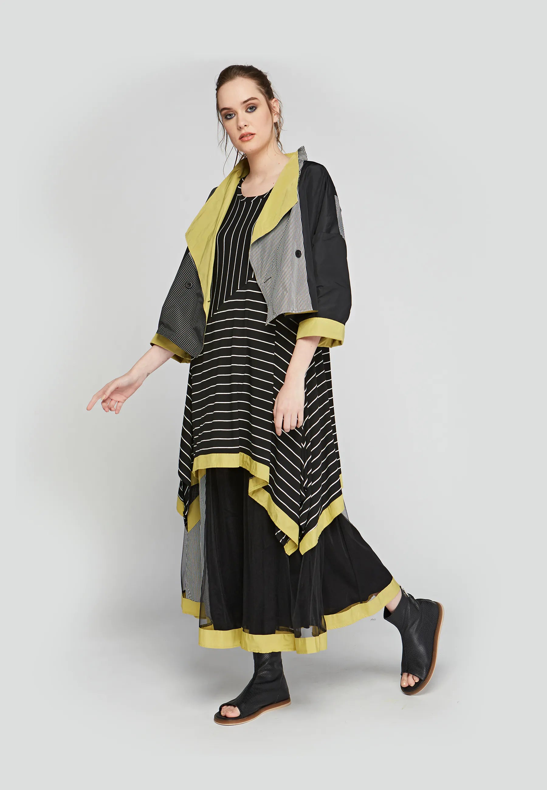 CADEN Striped, viscose jersey dress CADEN Striped, viscose jersey dress