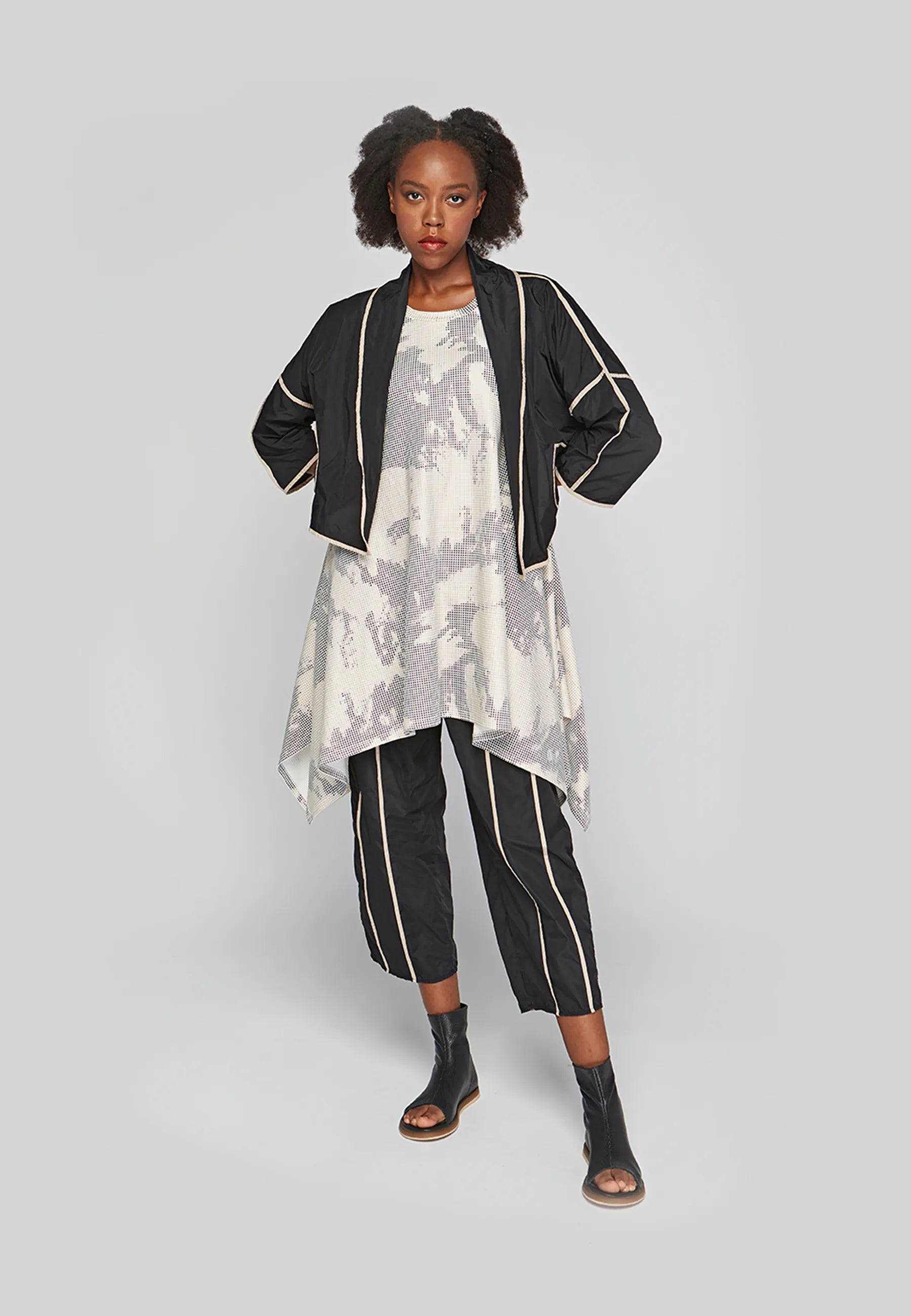 IRIS Printed cotton jersey dress LUUKAA IRIS Printed cotton jersey dress LUUKAA
