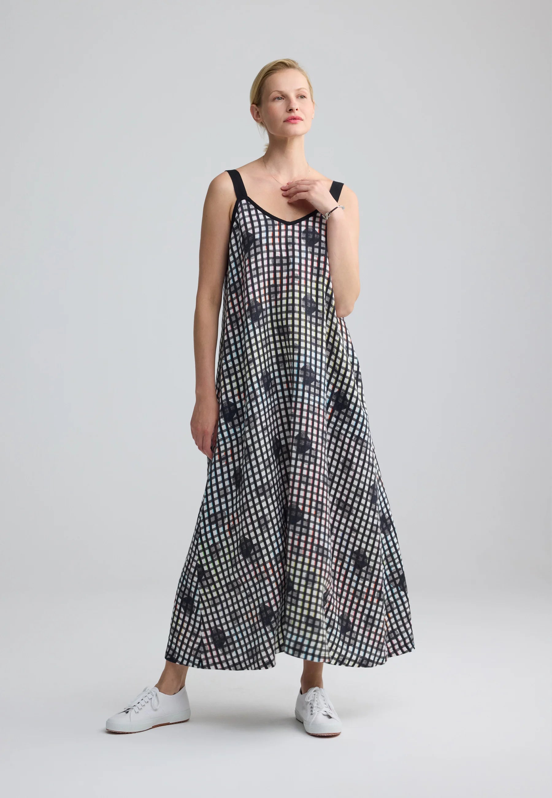 neon print maxi dress Vintage Handmade Retro Neon Floral Print Maxi Dress / Small Wildhoneygoods