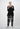 ILIA Black checkered linen-blend pants