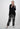 ILIA Black checkered linen-blend pants
