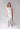 SARA Mixed striped and asymmetrical dress