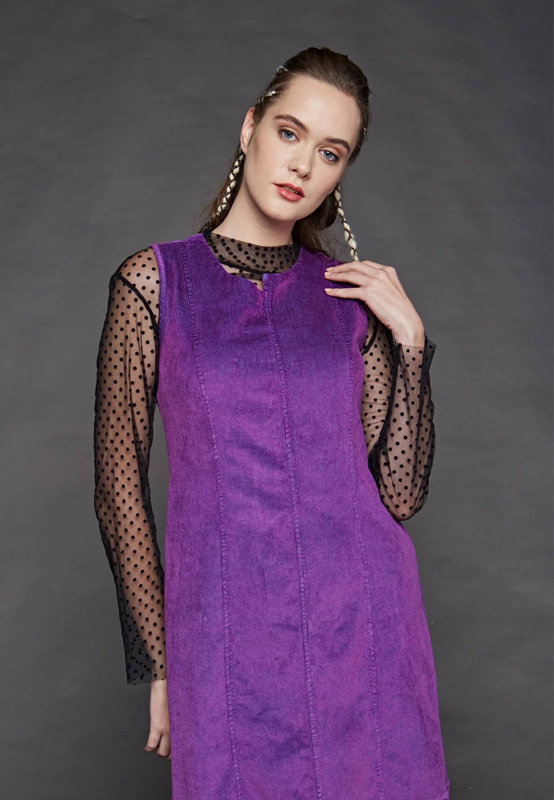 COERA Velvet dotted mesh basic