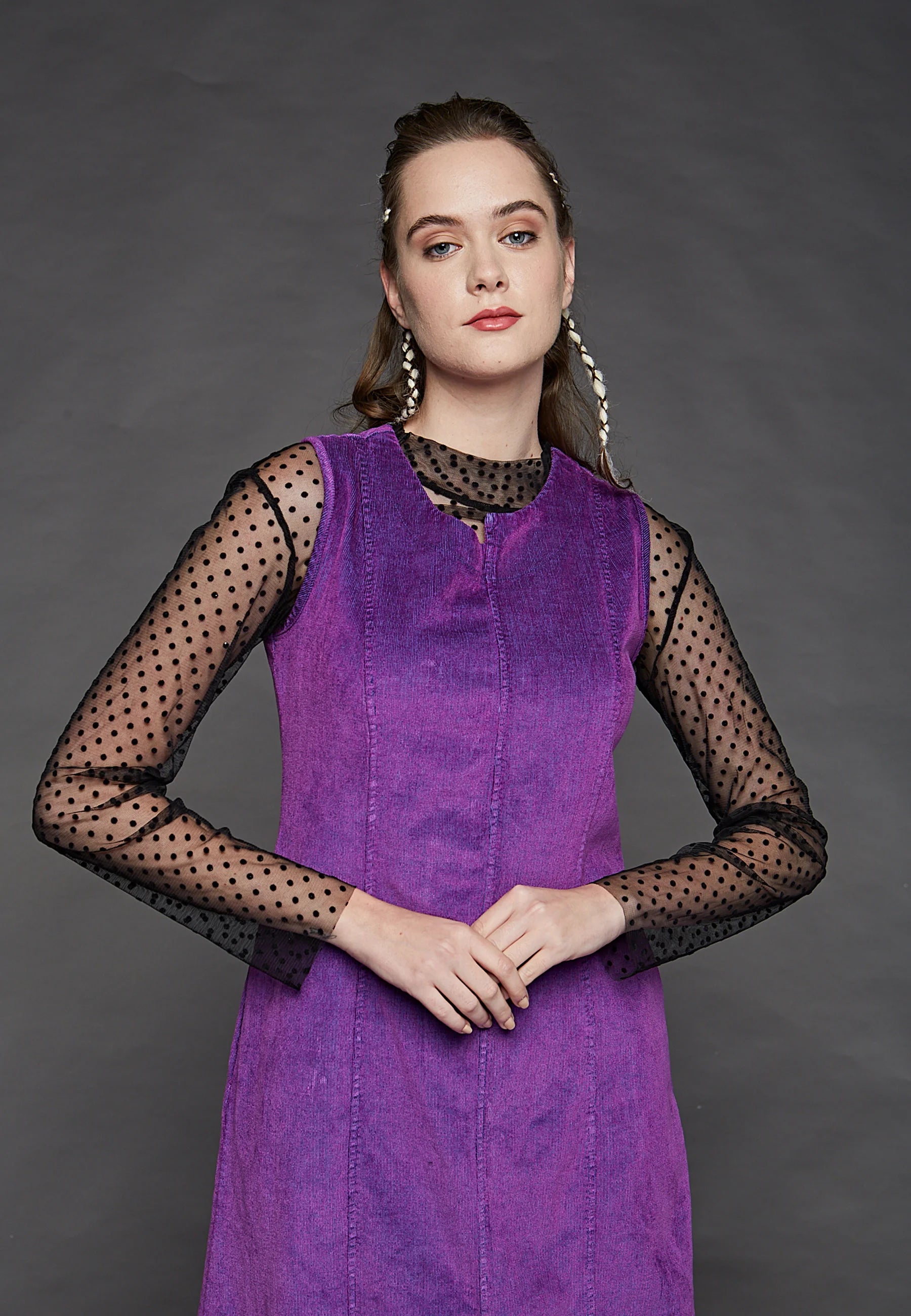 COERA Velvet dotted mesh basic