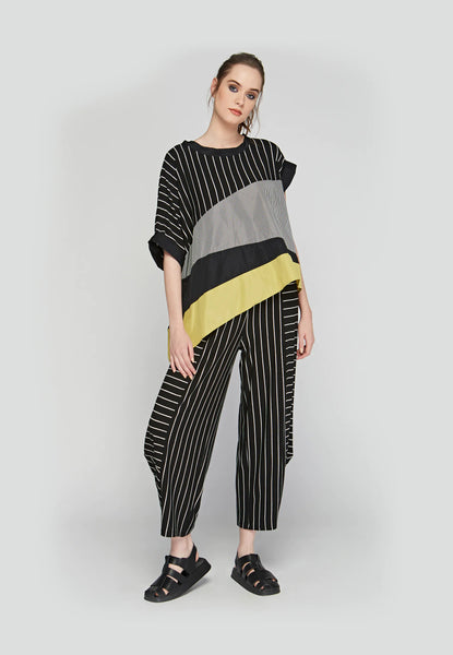 SOREN Striped, viscose jersey pants – LUUKAA