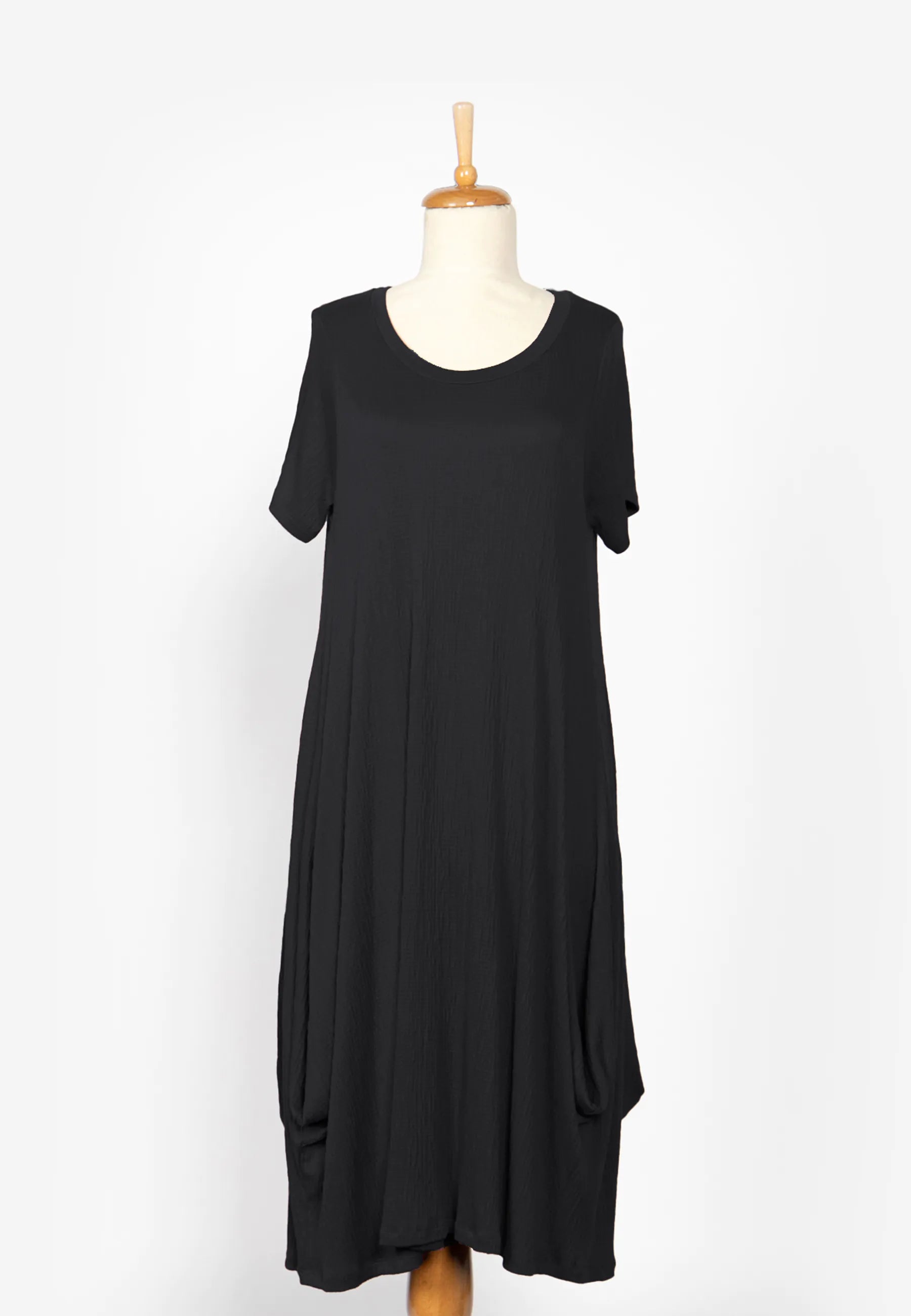 WYVERN Mid-length, wrinkled, viscose jersey dress – LUUKAA WYVERN Mid-length, wrinkled, viscose jersey dress – LUUKAA