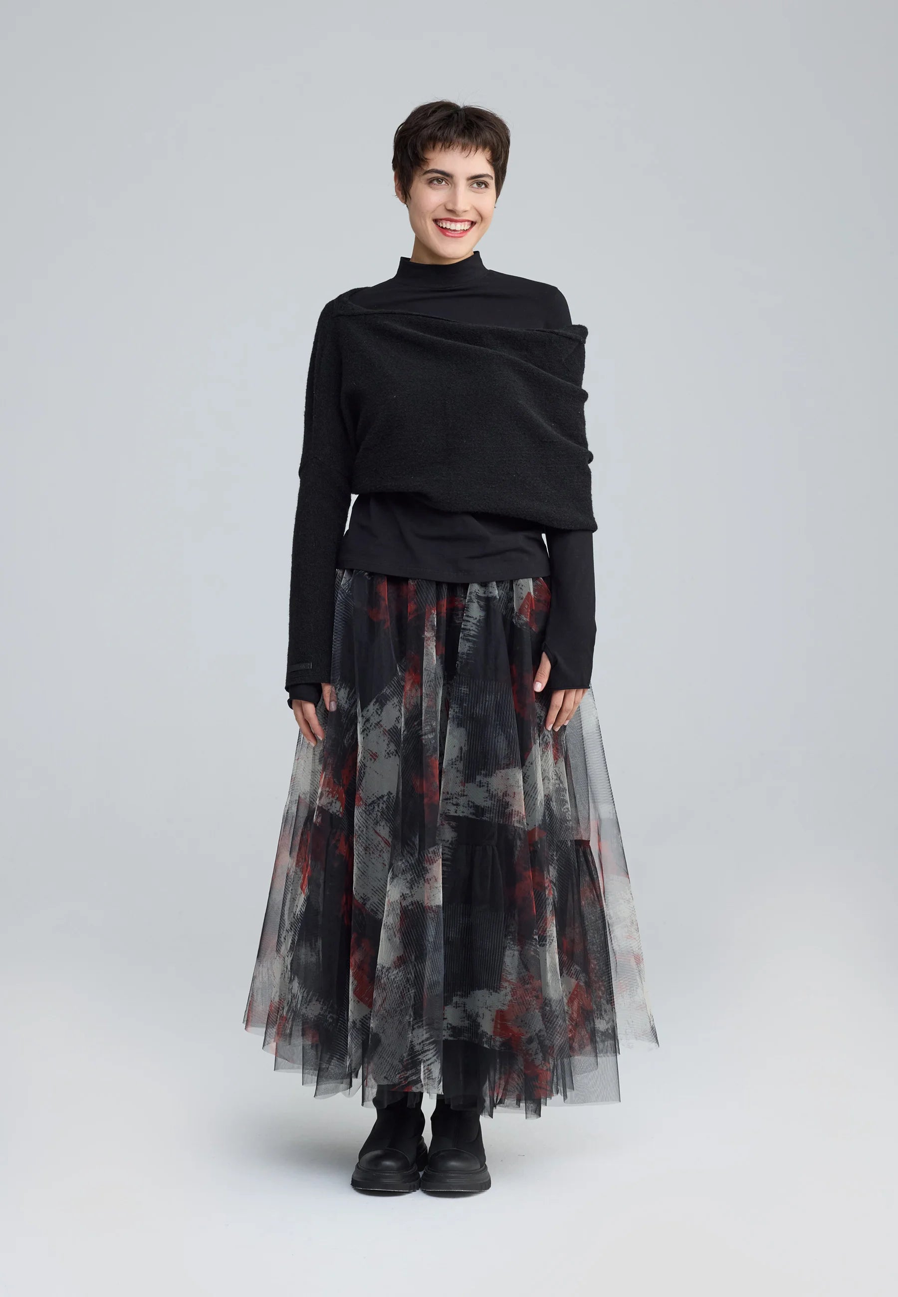 BRYNWYN Printed tulle skirt – LUUKAA BRYNWYN Printed tulle skirt – LUUKAA