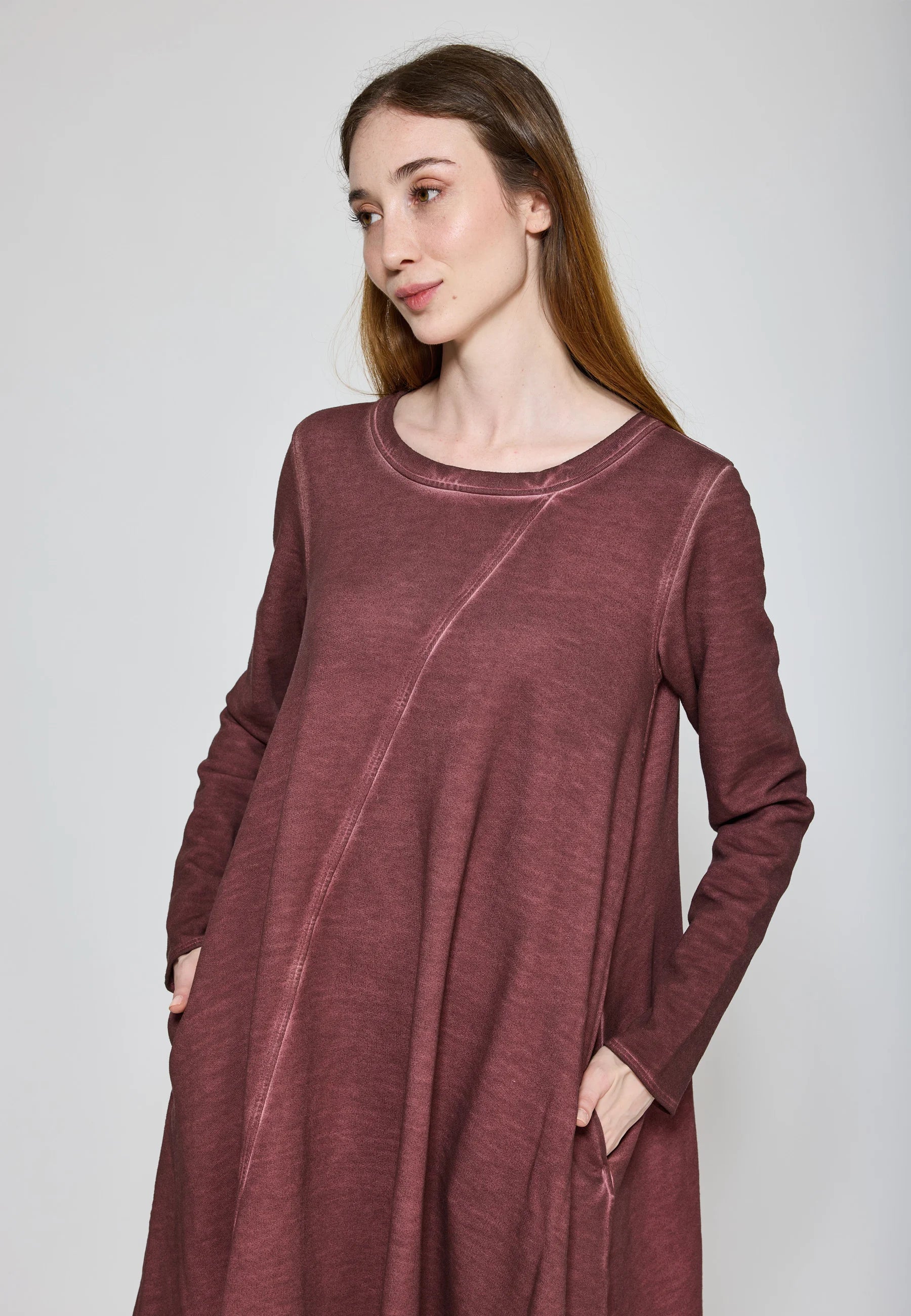 FAY Diagonal-Cut Jersey Dress