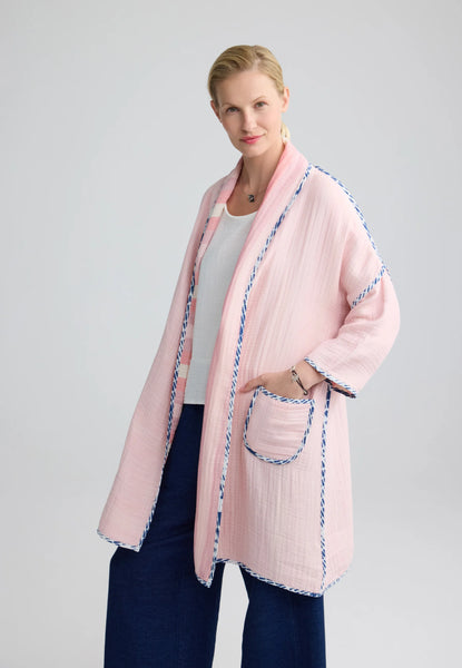 ZINNIA Long reversible muslin jacket – LUUKAA